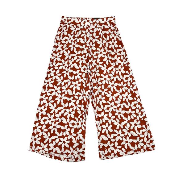 Torrid Corset & Wide Leg Pant Set NWT Size 0 L 12 Amy Floral Roasted Russet Boho - Picture 7 of 12